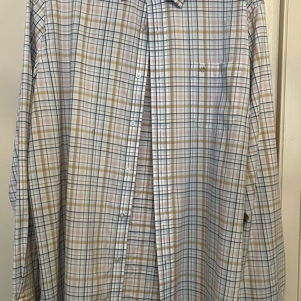 Southern Tide Multicolor Plaid Button-Down Shirt